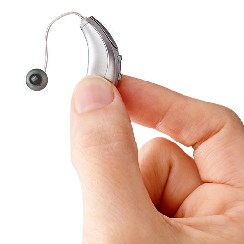 Made for iPhone Receiver-in-Canal Hearing Aid In Hand